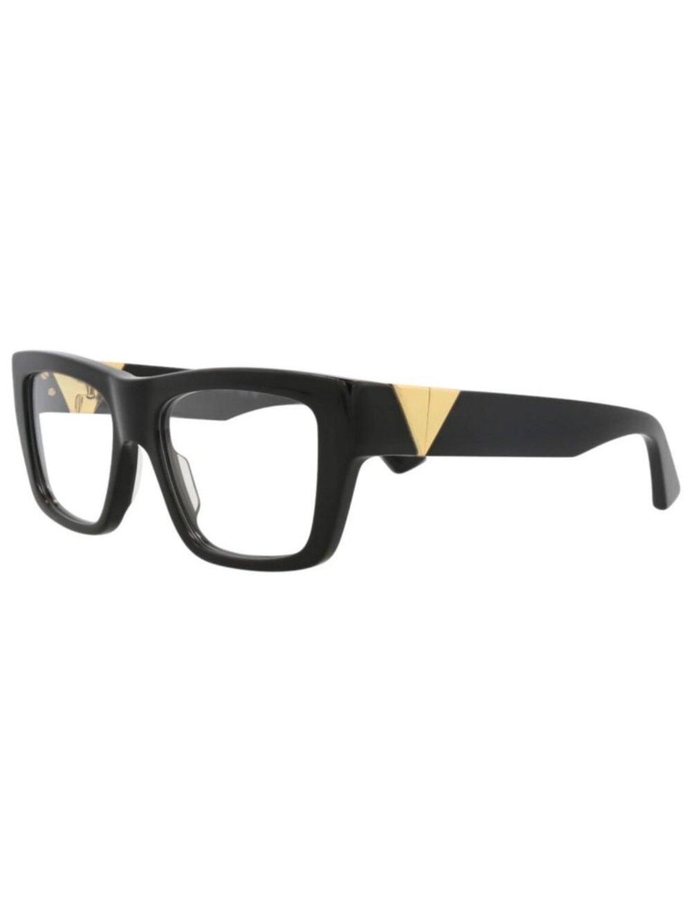 New Bottega Veneta Women's Eyeglasses Square Rectangle Acetate Frame Black Black